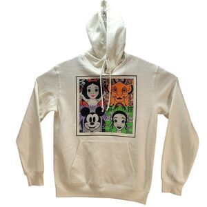 Disney 100 Years Of Wonder‎ Medium 7-9 Hoodie Mickey Simba Tiana Snow White
